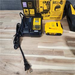 HOUSTON LOCATION - AS-IS DEWALT ATOMIC 20V MAX Lithium Ion Cordless 23 Gauge Pin Nailer Kit with 2.0Ah Battery and Charger