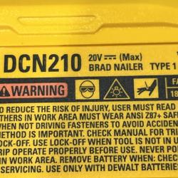 AS-IS DEWALT 20V MAX XR 18 Gauge Cordless Brad Nailer (Tool Only)