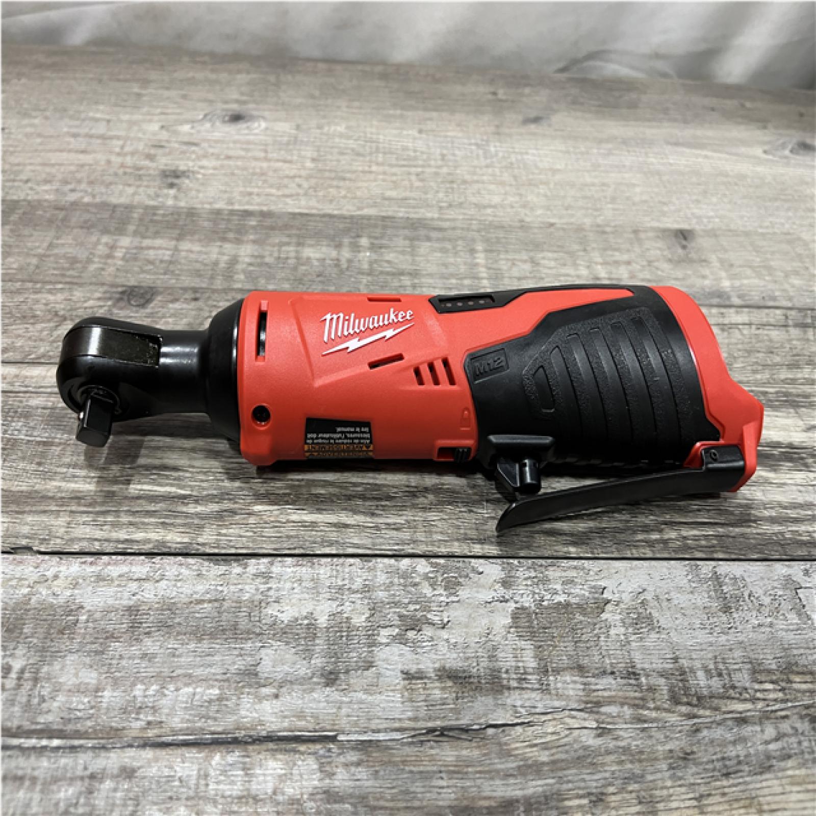 AS-IS Milwaukee 12V Lithium-Ion Cordless 3/8 in. Ratchet (Tool-Only)