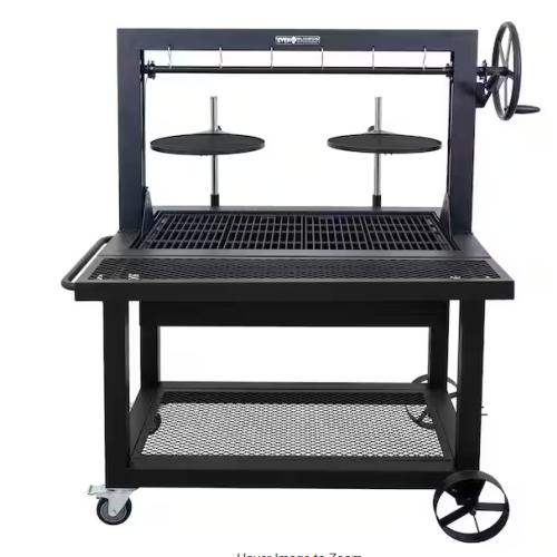 DALLAS LOCATION- Even Embers Santa Maria Charcoal and Wood Grill with Cover Pallet (3 Units)