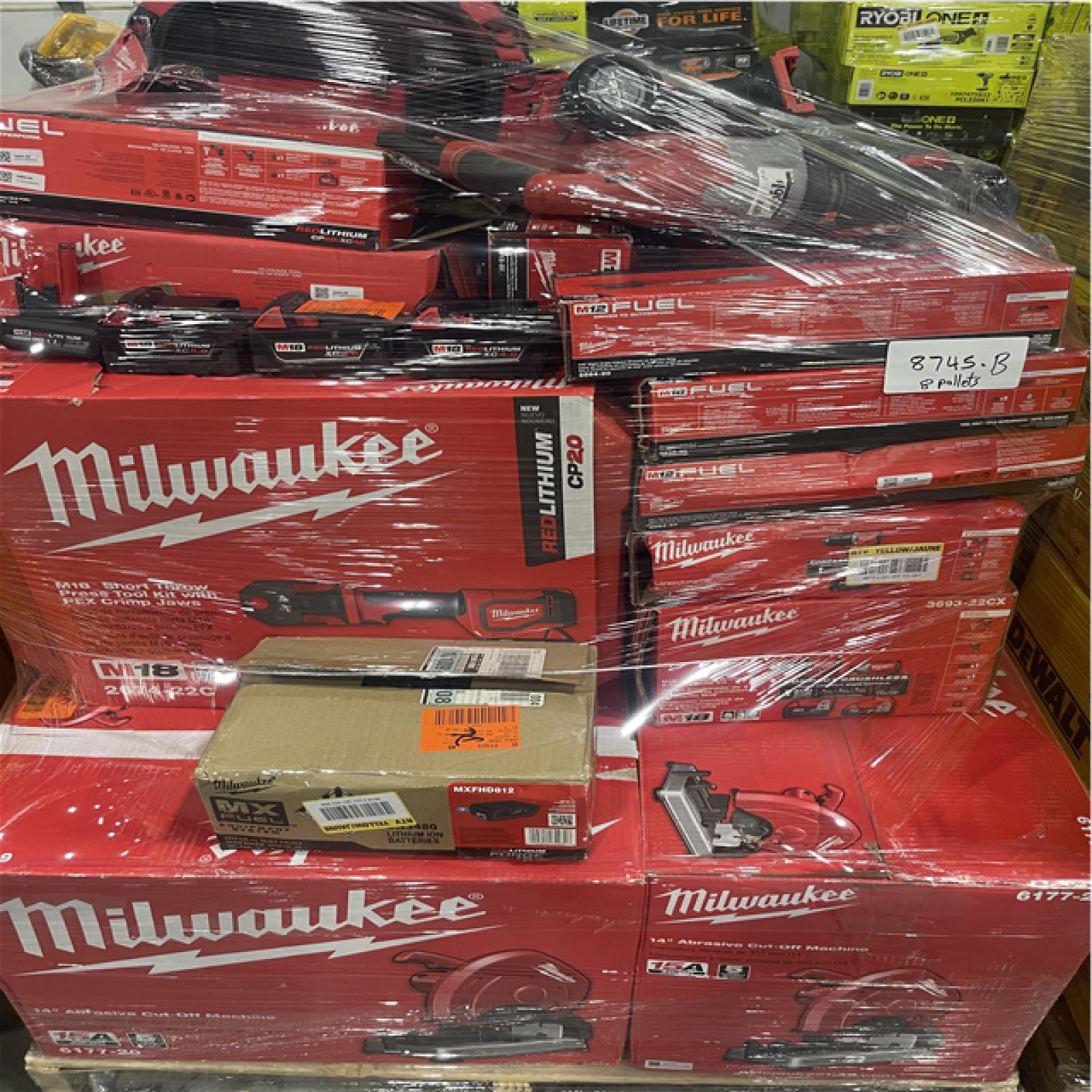 Atlanta Location As-Is Power Tools Partial Truckload (8 Pallets) 8745-B