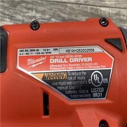 AS-IS Milwaukee FUEL 12V Lithium-Ion Brushless Cordless 4-in-1 Installation 3/8 in. Drill Driver Kit
