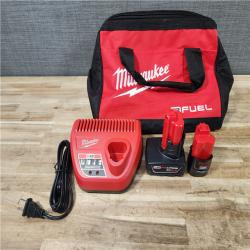 HOUSTON LOCATION - AS-IS (APPEARS LIKE NEW) Milwaukee FUEL 12-Volt Lithium-Ion Brushless Cordless Hammer Drill and Impact Driver Combo Kit
