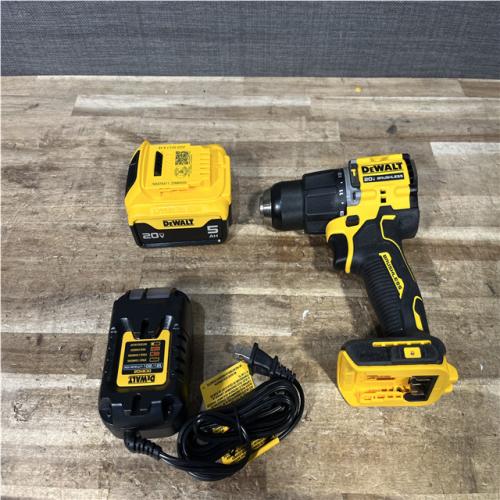 Houston Location AS-IS DEWALT ATOMIC 20V Lithium-Ion Cordless 1/2 in. Hammer Drill Kit