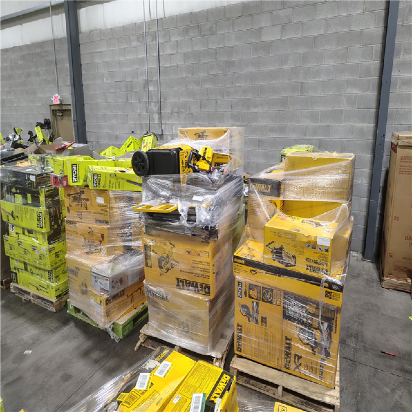 Pittston Location As-Is Power Tools Partial Truckload (15 Pallets) 9999-A