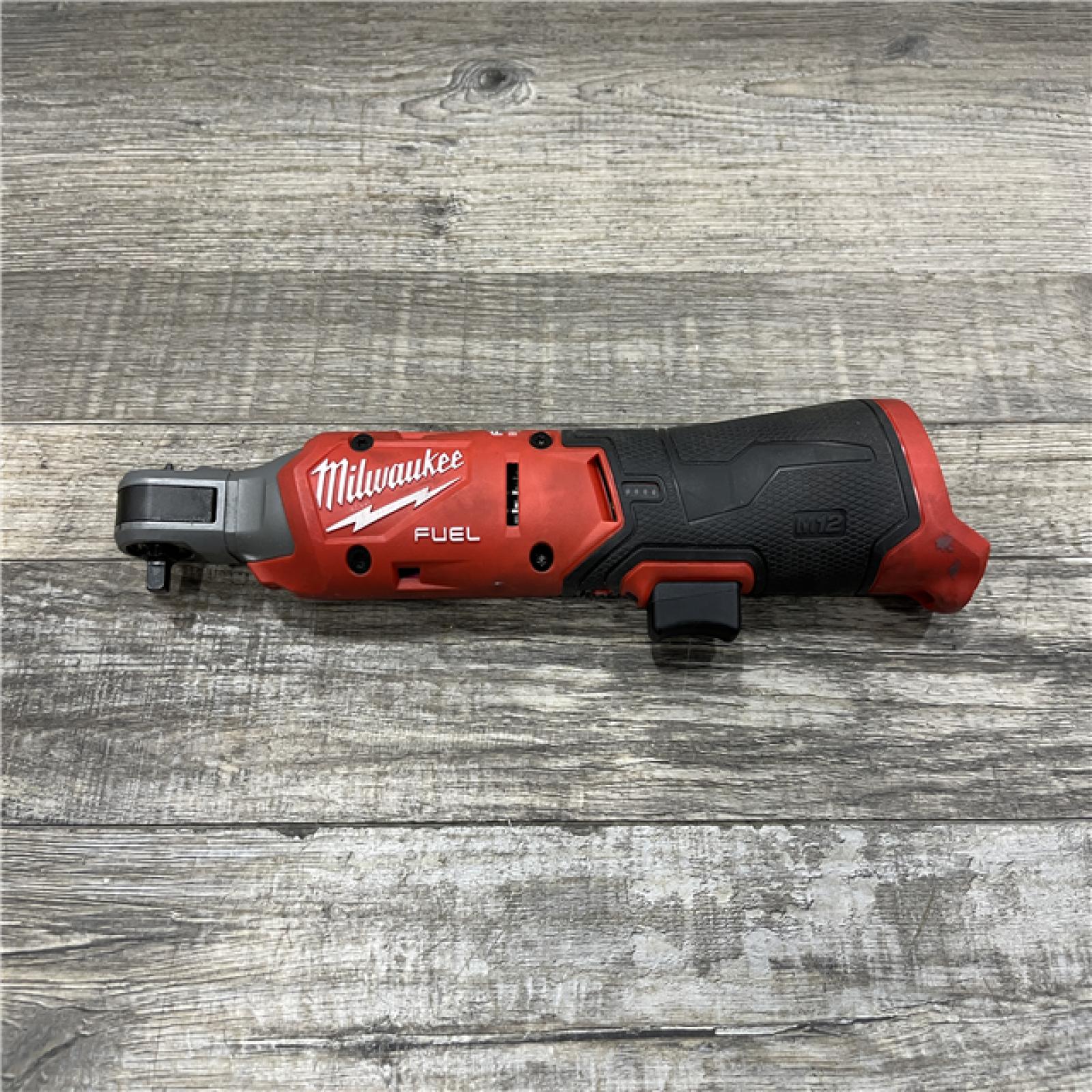 AS-IS Milwaukee FUEL 12-Volt Lithium-Ion Brushless Cordless High Speed 3/8 in. Ratchet (Tool-Only)