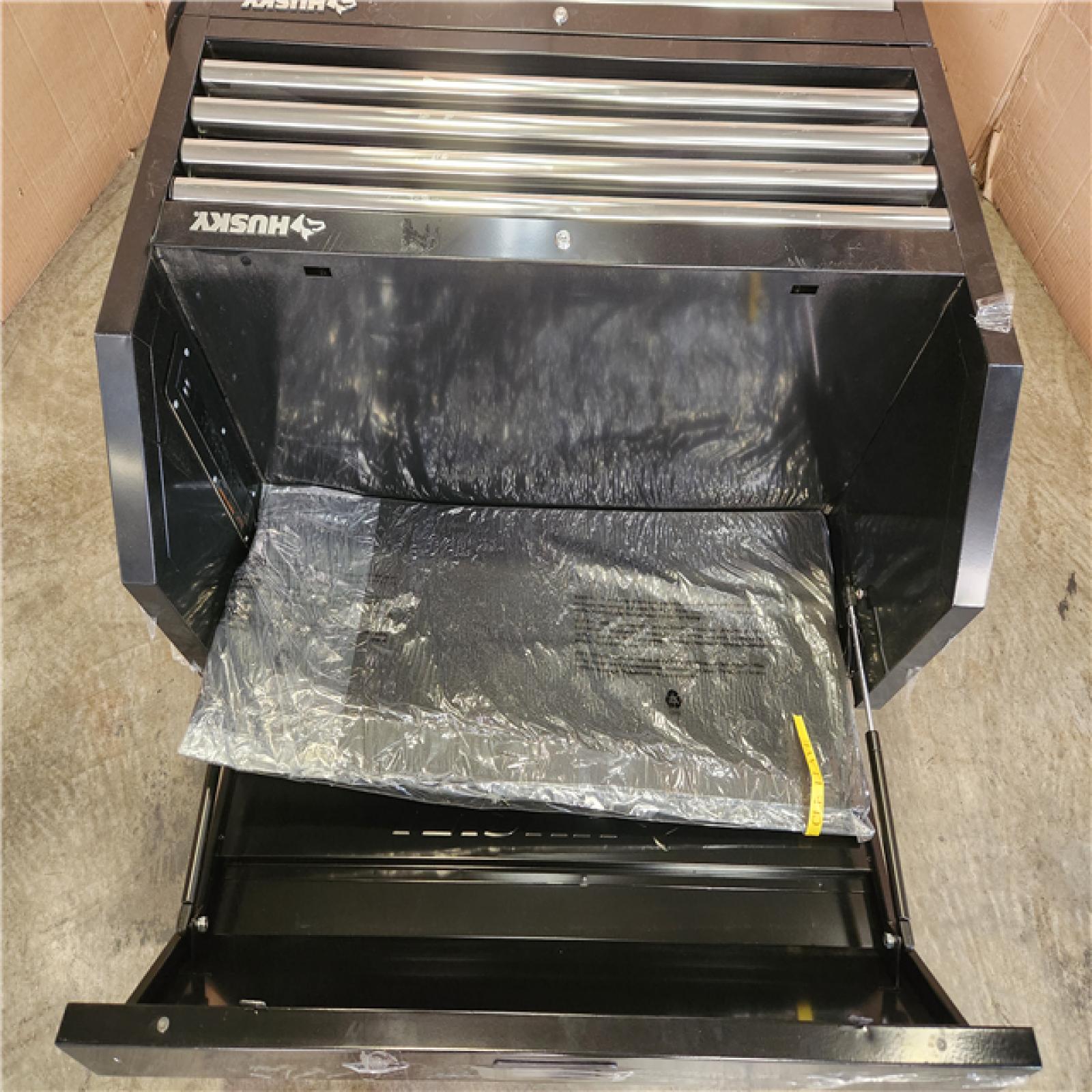 Phoenix AS-IS Husky Tool Storage 42 in. W x 18 in. D Standard Duty Black Tool Chest Combo