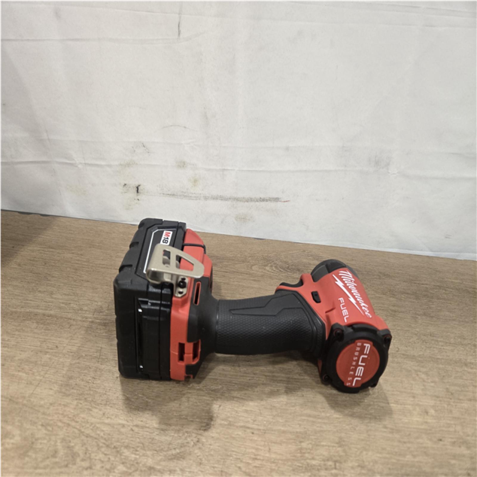 AS-IS Milwaukee FUEL 18V Lithium-Ion Brushless Cordless Hammer Drill and Impact Driver Combo Kit