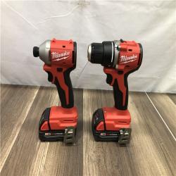 AS-IS Milwaukee 18V Lithium-Ion Brushless Cordless Compact Drill/Impact Combo Kit