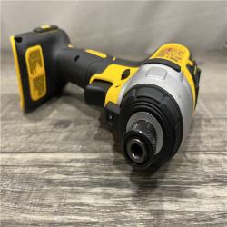 AS-IS DEWALT 20V MAX Lithium-Ion Brushless Cordless 1/4 in. Impact Driver Kit