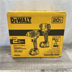 NEW - DEWALT 20V MAX Brushless 1/2 in. Drill Driver & 1/4 in. Impact Driver Kit