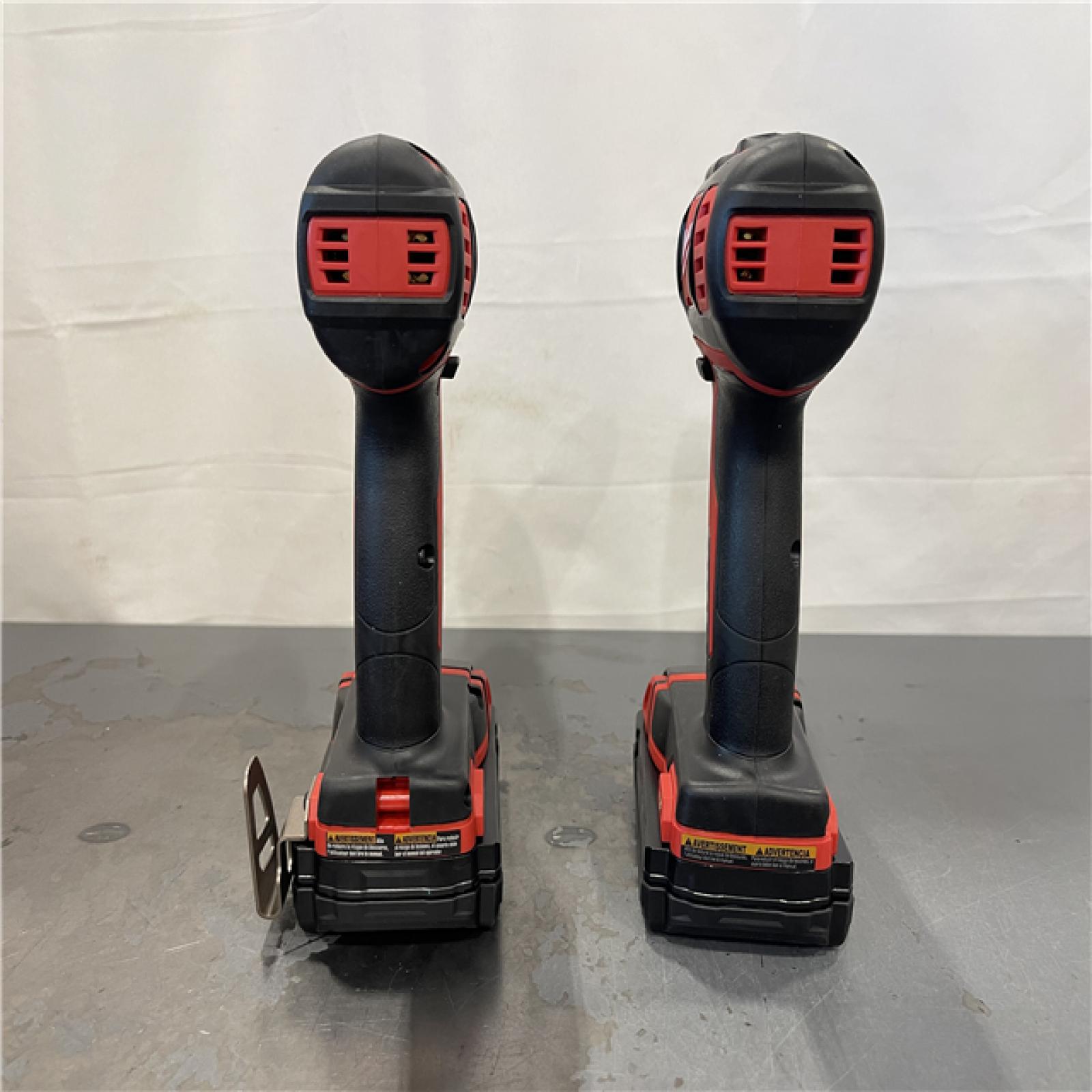 AS-IS- Milwaukee 18V Cordless Brushed 2-Tool Drill/Driver and Impact Driver Kit