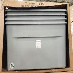 Phoenix Location BrightRoom Wheeled Latching Storage Tote 45 Gallon (170.3 L) Capacity (4 Per Box) Pallet  (6 Boxes)