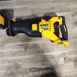HOUSTON LOCATION - AS-IS DEWALT FLEXVOLT 60V MAX Cordless Brushless Reciprocating Saw with (1) FLEXVOLT 9.0Ah Battery