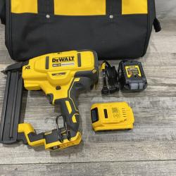 AS-IS DEWALT 20V MAX XR Lithium-Ion Cordless 18-Gauge Narrow Crown Stapler Kit