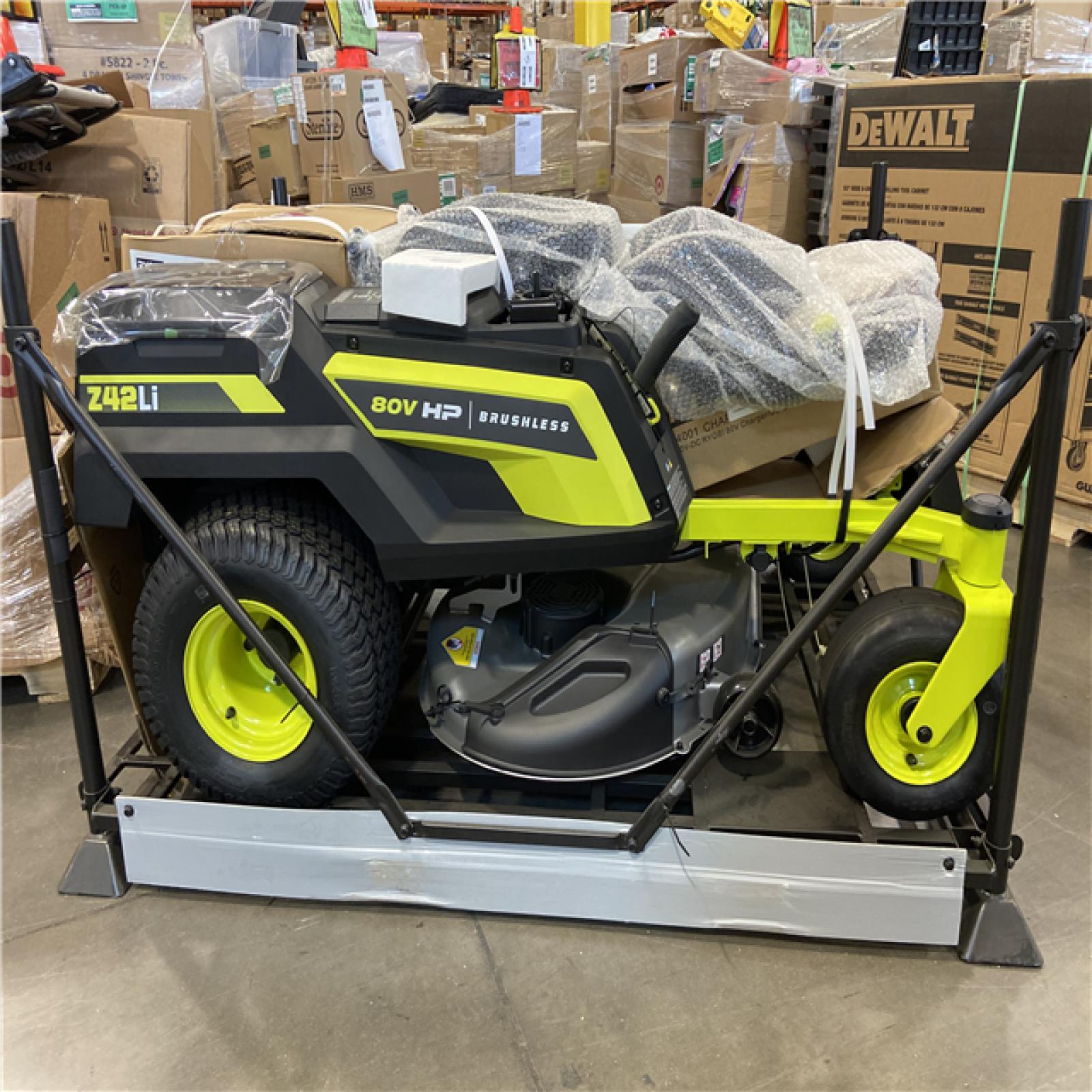 DALLAS LOCATION - RYOBI 80V HP Brushless 42 in. Battery Electric Cordless Zero Turn Riding Mower (2) 80V Batteries (2) 40V Batteries and Charger