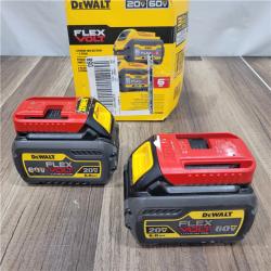 AS-IS  DEWALT FLEXVOLT 20V/60V MAX Lithium-Ion 6.0Ah Battery Pack (2 Pack)
