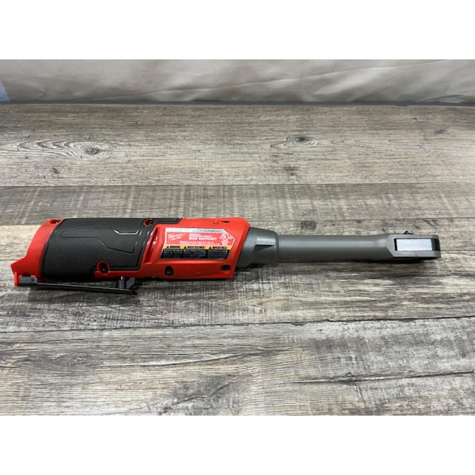 AS-IS Milwaukee FUEL 12V Lithium-Ion Brushless Cordless 1/4 in - 3/8 in Extended Ratchet (Tool-Only)