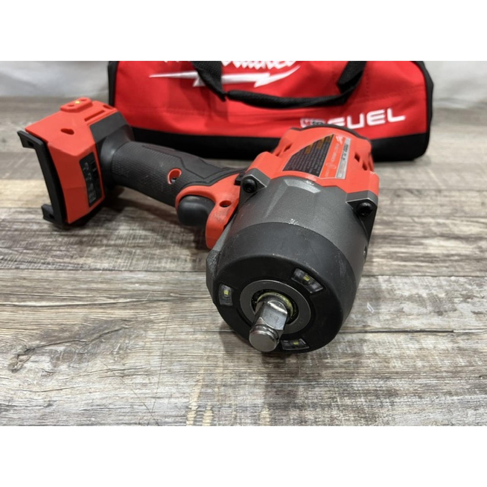 AS-IS Milwaukee FUEL 18V Lithium-Ion Brushless Cordless 1/2 in. Impact Wrench w/Friction Ring Kit