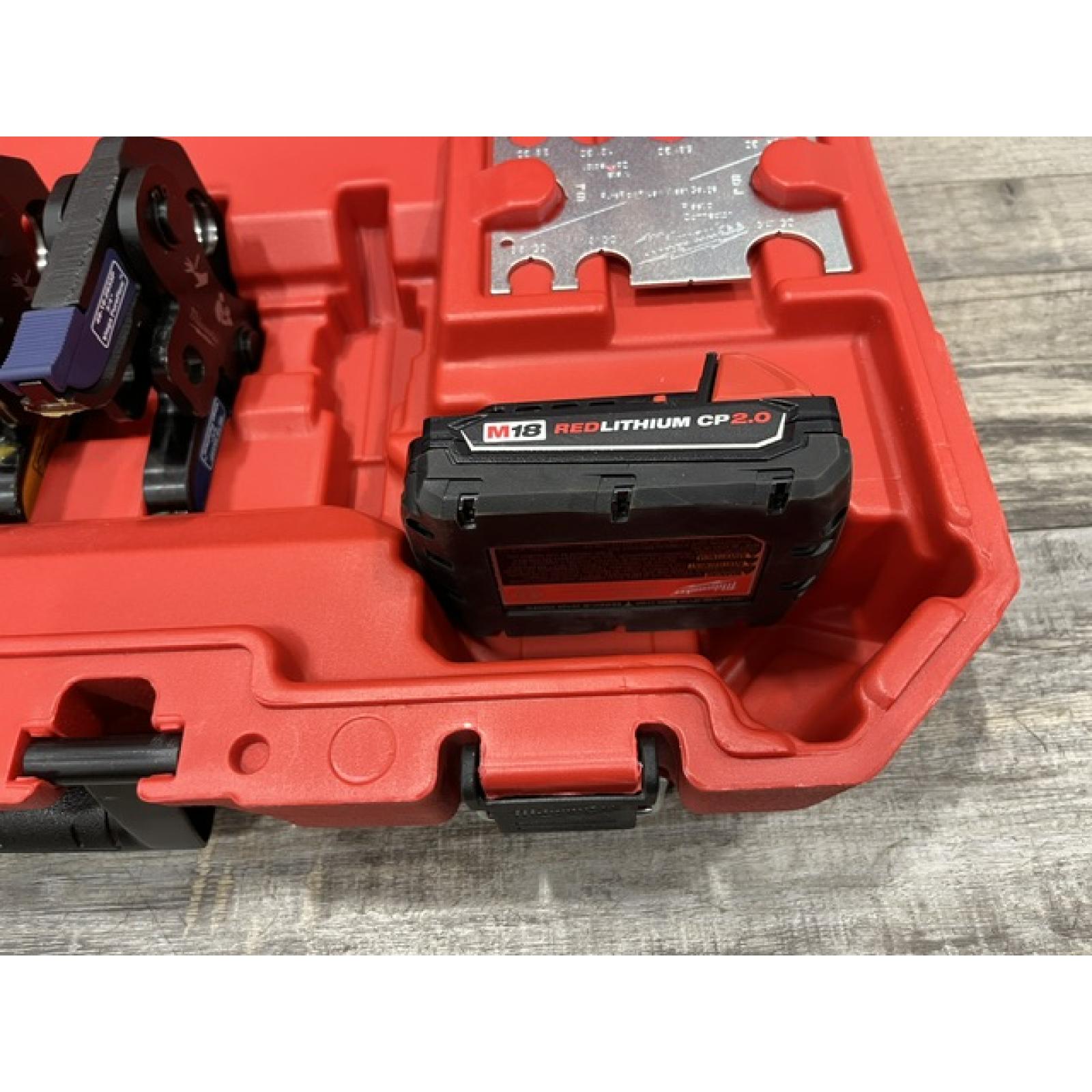 AS-IS Milwaukee 18V Lithium-Ion Cordless Short Throw PEX Press Tool Kit