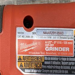 AS-IS Milwaukee 18V Lithium-Ion Brushless Cordless 4-1/2 in./5 in. Grinder w/Paddle Switch (Tool-Only)