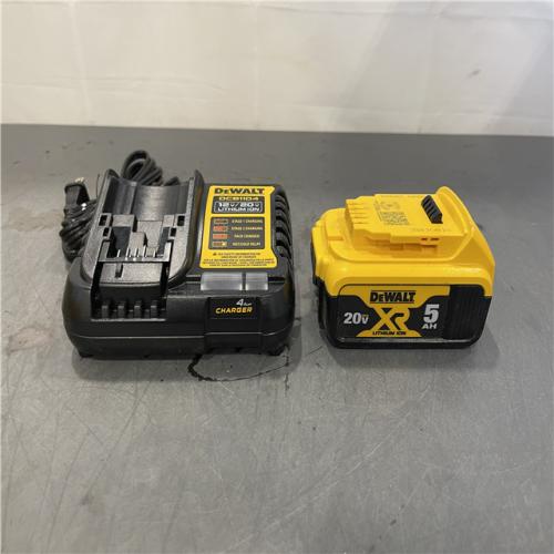 AS-IS - DEWALT 20-Volt Maximum XR 5.0 Ah Battery Pack and Charger