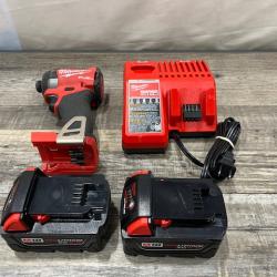 AS-IS Milwaukee FUEL 18V Lithium-Ion Brushless Cordless 1/4 in. Hex Impact Driver Kit