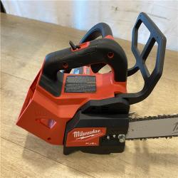 AS-IS Milwaukee FUEL 14 in. 18V Lithium-Ion Brushless Cordless Battery Top Handle Chainsaw (Tool Only)