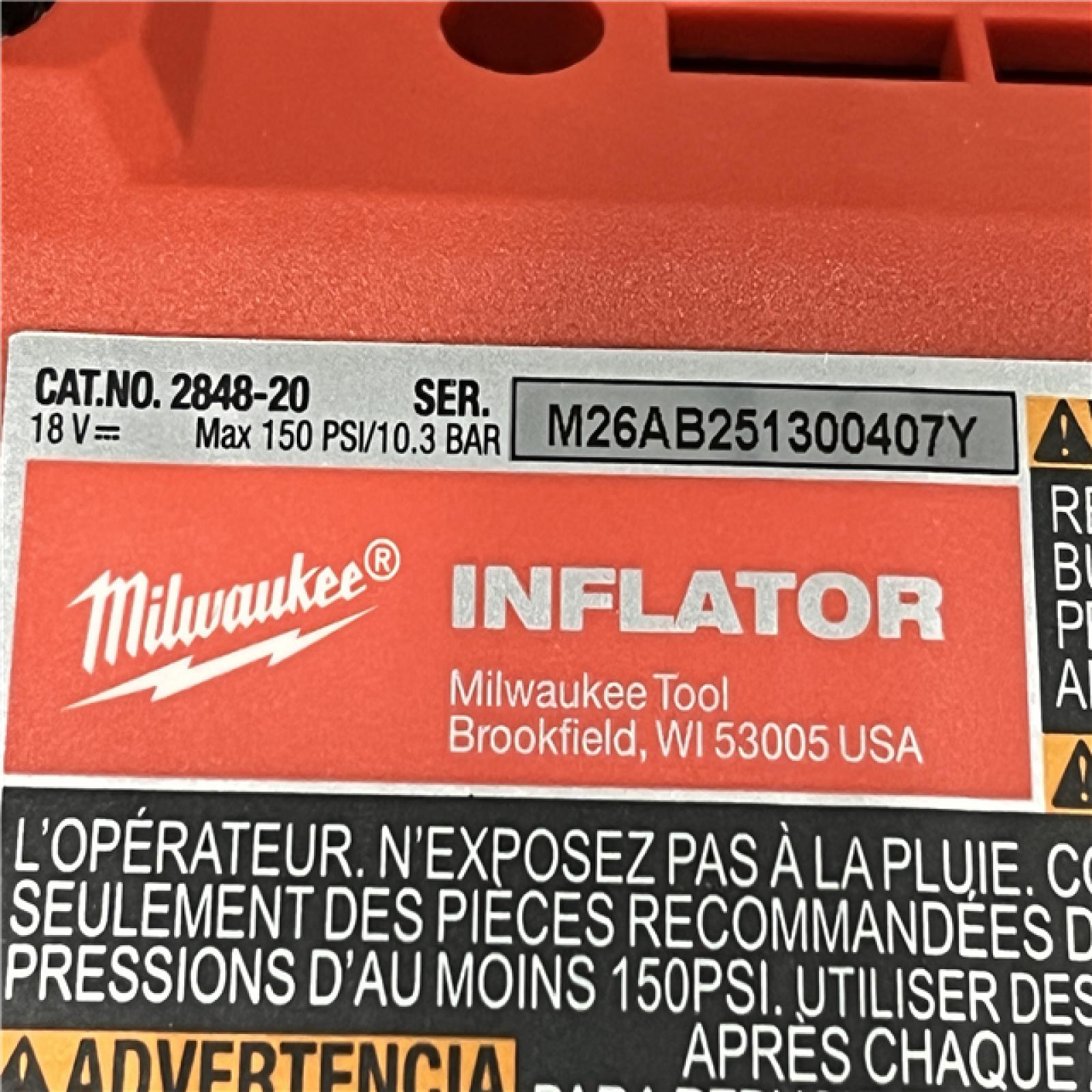 AS-IS Milwaukee 18-Volt Lithium-Ion Cordless Electric Portable Inflator (Tool-Only)
