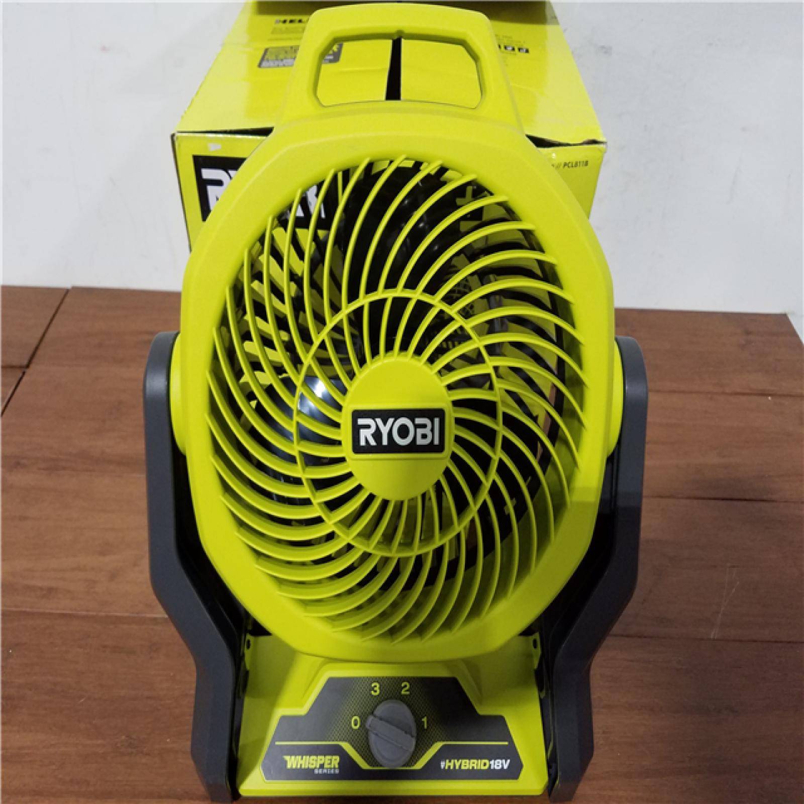California NEW Ryobi Plus+ 18V Hybrid 7.5 Fan (Tool Only)