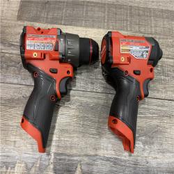 AS-IS Milwaukee FUEL 12-Volt Lithium-Ion Brushless Cordless Hammer Drill and Impact Driver Combo Kit