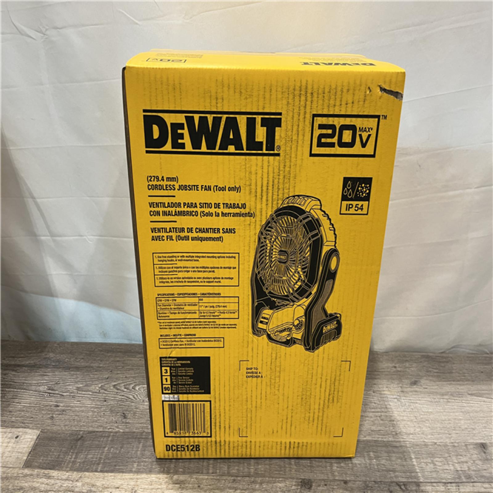 NEW - DEWALT 20V MAX Jobsite Fan (Tool Only)