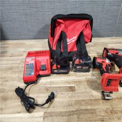 HOUSTON LOCATION - AS - IS Milwaukee 18-Volt Lithium-Ion Brushless Cordless Compact Hammer Drill/Impact Combo Kit