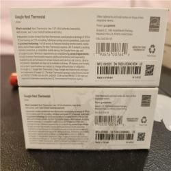 Phoenix AS-IS Google Nest Thermostat - Smart Programmable Wi-Fi Thermostat - White (2-Pack)