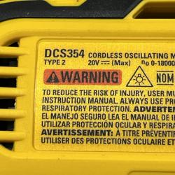 AS-IS DEWALT ATOMIC 20V MAX Lithium-Ion Cordless Brushless Oscillating Tool Kit