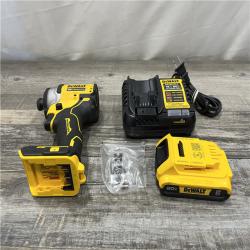 AS-IS DEWALT Atomic 20V Max Lithium-Ion Brushless Cordless Compact 1/4 in. Impact Driver Kit