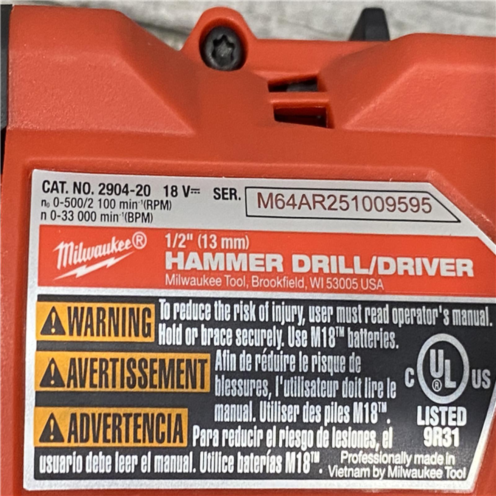 AS-IS Milwaukee FUEL 18V Lithium-Ion Brushless Cordless Hammer Drill and Impact Driver Combo Kit