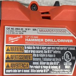 AS-IS Milwaukee FUEL 18V Lithium-Ion Brushless Cordless Hammer Drill and Impact Driver Combo Kit