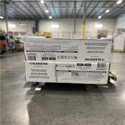 DALLAS LOCATION- AS-IS Ready-to-Assemble Steel Freestanding Garage Cabinet in Silver Tread (48 in. W x 72 in. H x 18 in. D) PALLET-(2 UNITS)