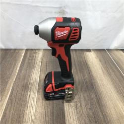 AS-IS Milwaukee M18 18V Lithium-Ion Cordless 1/4 in. Impact Driver Kit