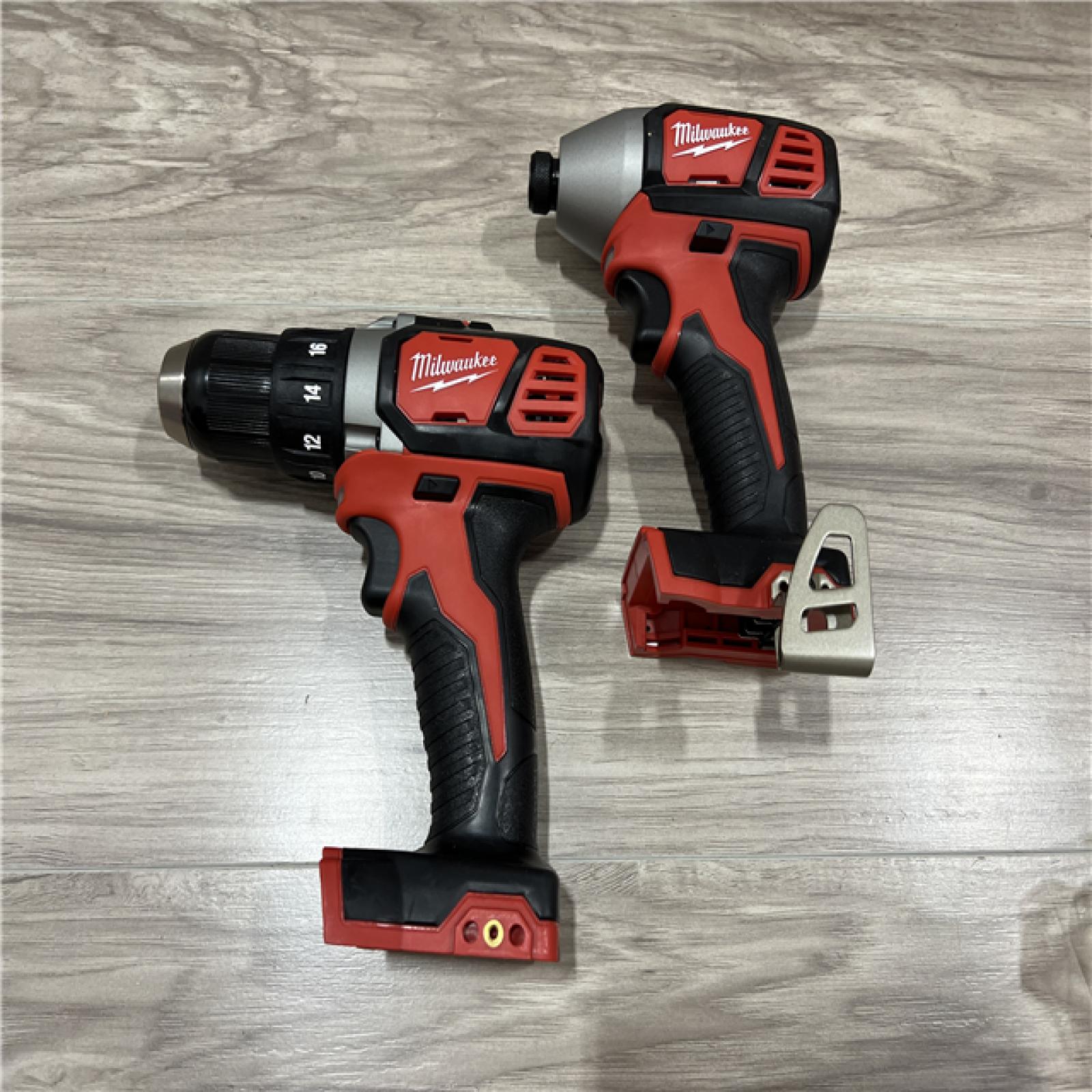 AS-IS Milwaukee M18 18V Lithium-Ion Cordless Drill Driver/Impact Driver Combo Kit