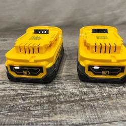 AS-IS DEWALT 20V MAX XR POWERSTACK Lithium-Ion 1.7 Ah Compact Battery (2-Pack)