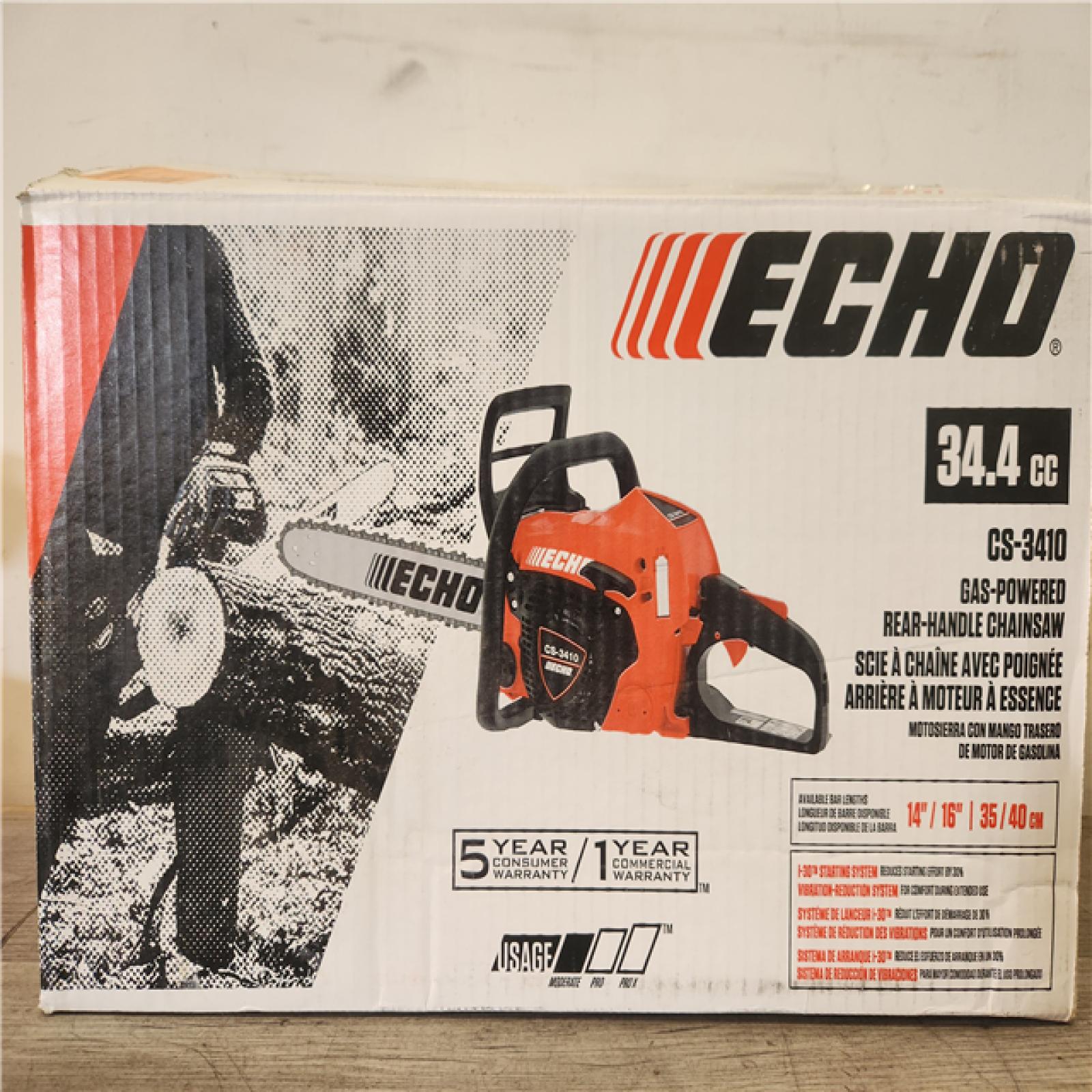 Phoenix AS-IS ECHO 14 in. 34.4 cc Gas 2-Stroke Rear Handle Chainsaw with Automatic Chain Oiler