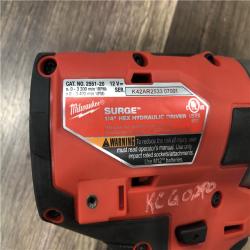 AS-IS Milwaukee  FUEL SURGE 12V Lithium-Ion Brushless Cordless 1/4 in. Hex Impact Driver (Tool-Only)