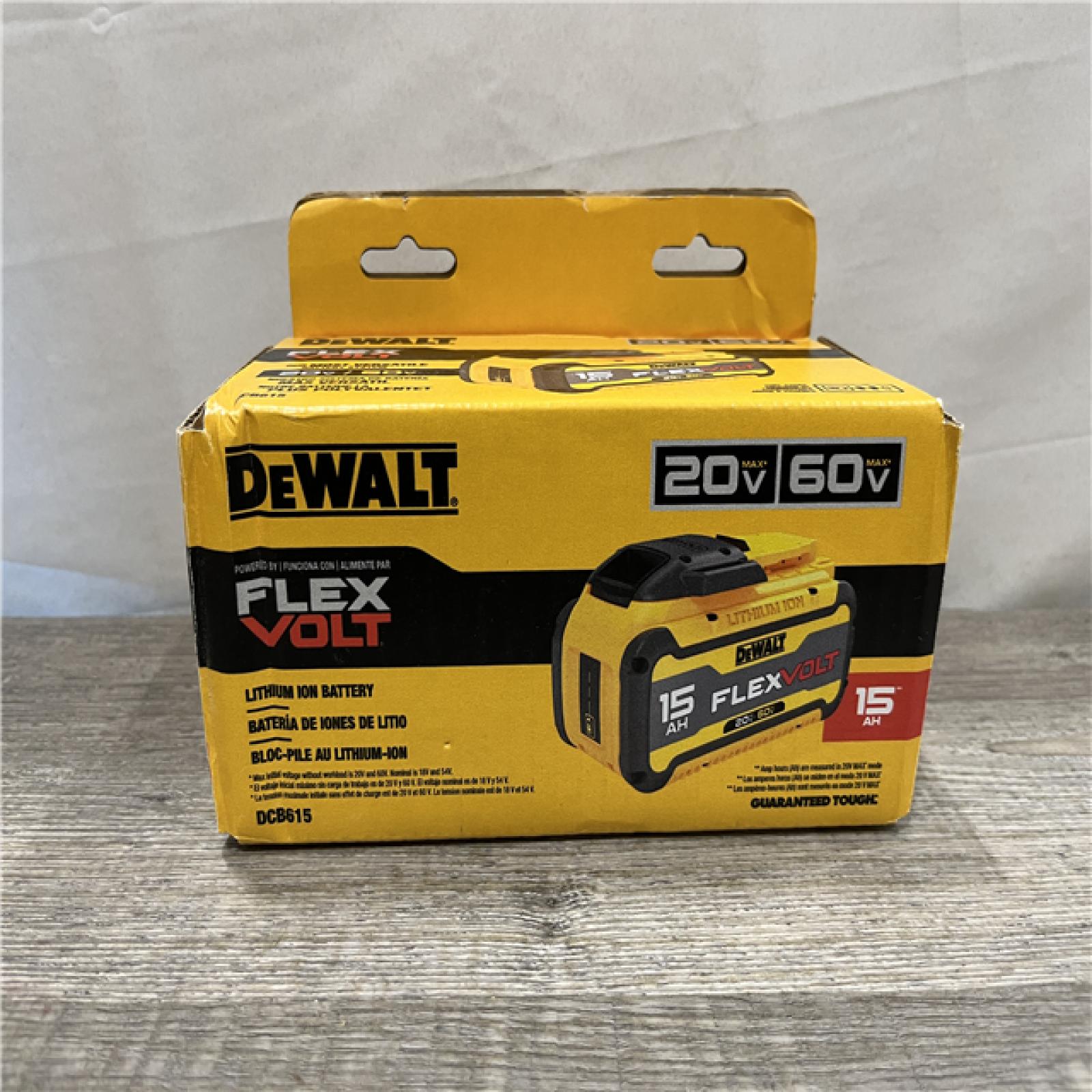 NEW - DEWALT 20V/60V MAX FLEXVOLT Lithium-Ion 15.0Ah Battery