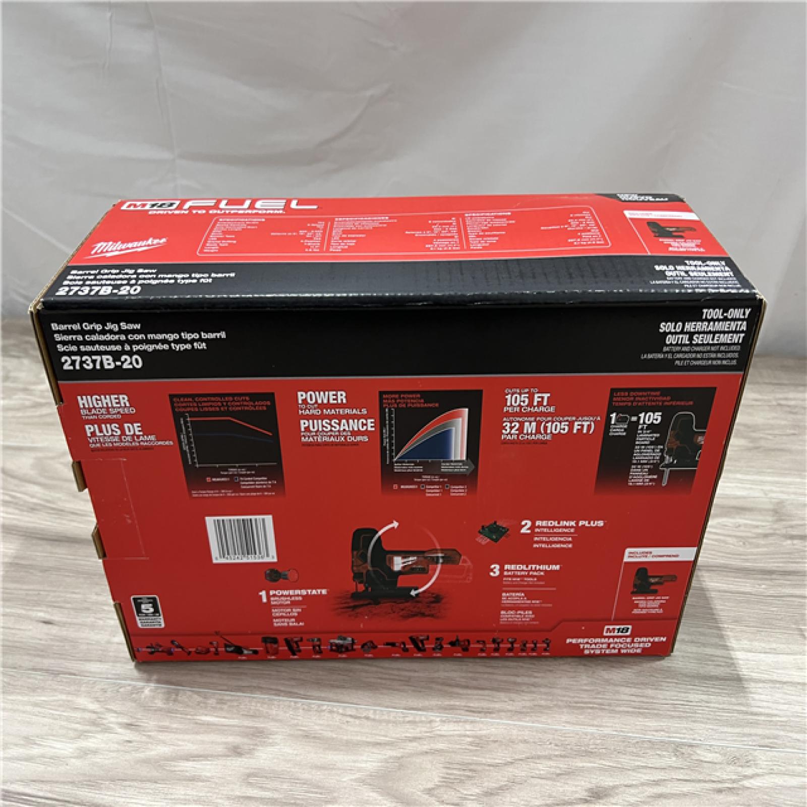 NEW Milwaukee FUEL 18V Lithium-Ion Brushless Cordless Barrel Grip Jig Saw (Tool Only)