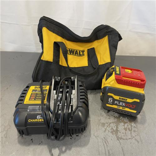 AS-IS - DEWALT FLEXVOLT 20V/60V MAX Lithium-Ion 6.0Ah Battery Pack with 6 Amp Output Charger