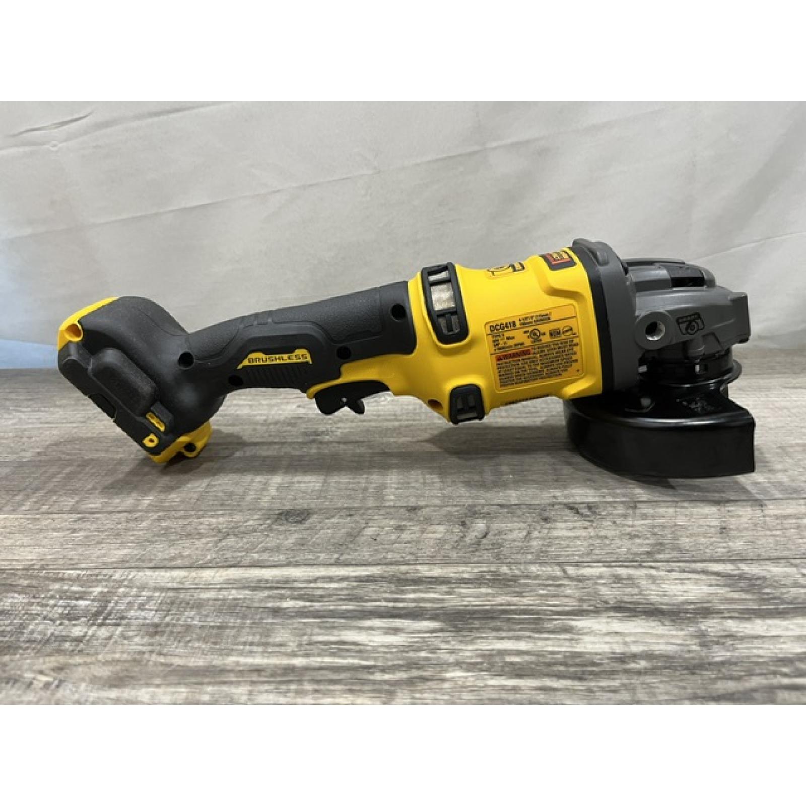 AS-IS DEWALT FLEXVOLT 60V MAX Cordless Brushless 4.5 in. to 6 in. Small Angle Grinder with Kickback Brake (Tool Only)