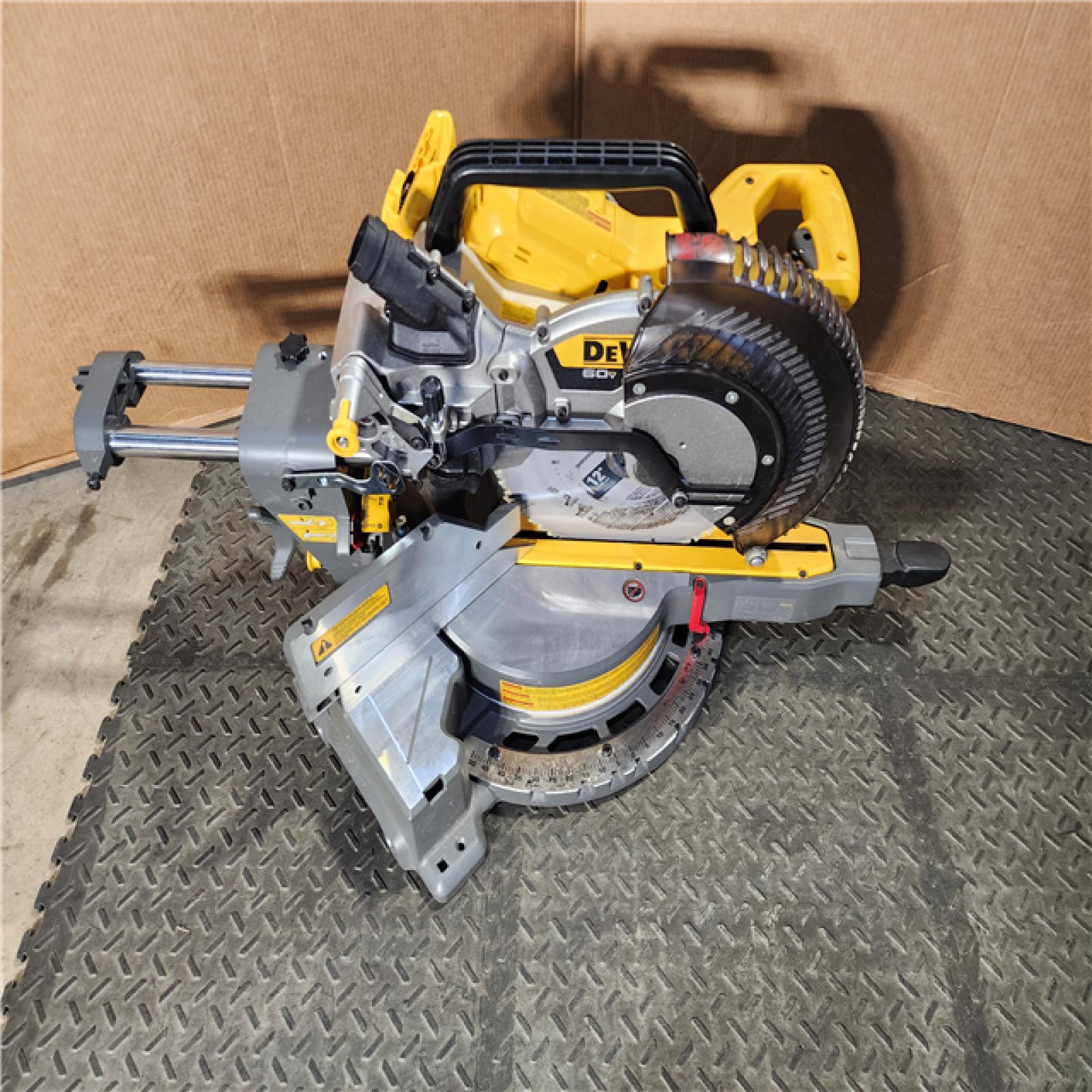 HOUSTON LOCATION - AS-IS DEWALT 60V Lithium-Ion 12 in. Cordless Sliding Miter Saw (Tool Only)