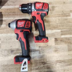 HOUSTON LOCATION - AS-IS Milwaukee 18V Lithium-Ion Cordless Drill Driver/Impact Driver Combo Kit